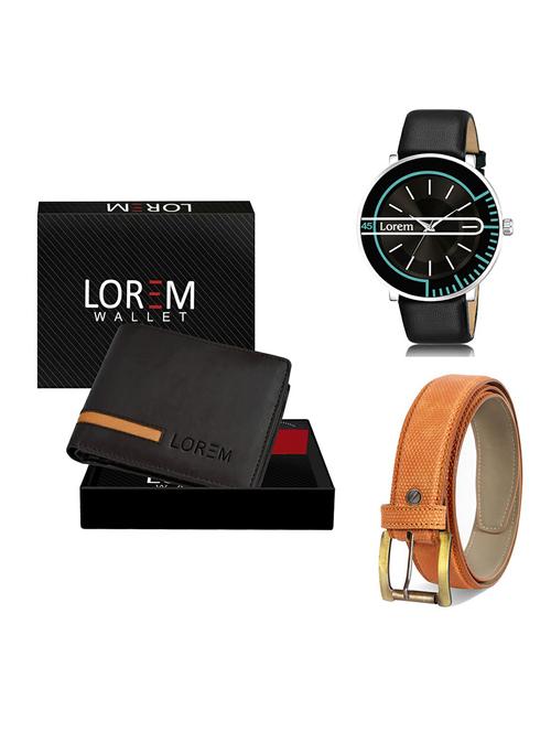belt, wallet & watch gift combo - 19367855 - Very Small Image - 1