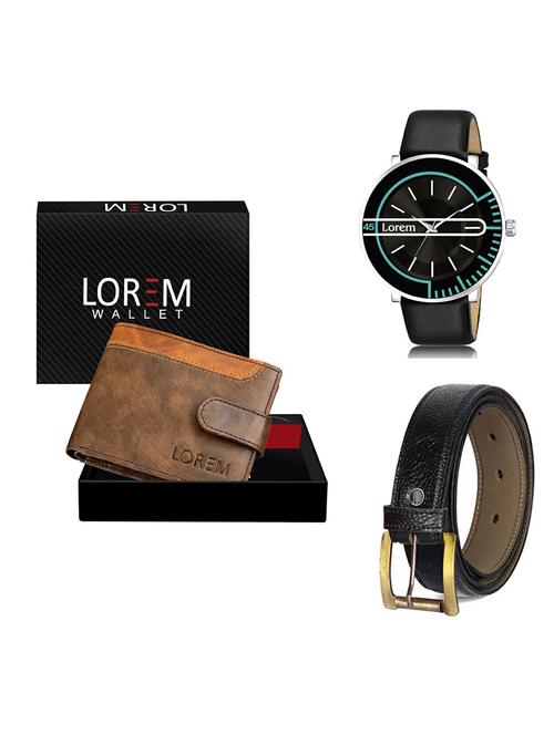 belt, wallet & watch gift combo - 19367859 - Very Small Image - 1