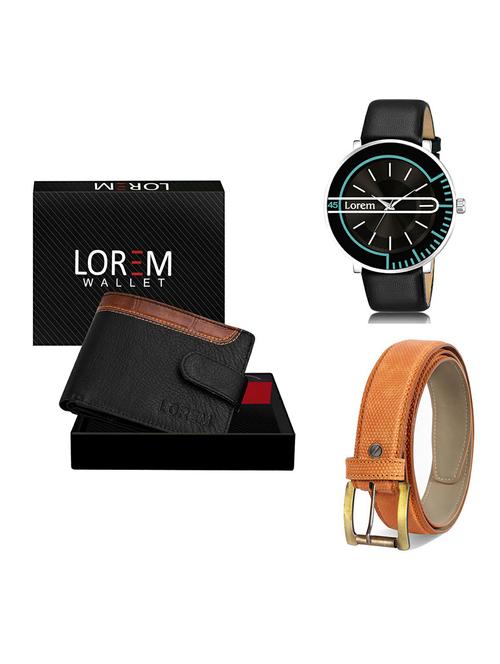 belt, wallet & watch gift combo - 19367861 - Very Small Image - 1