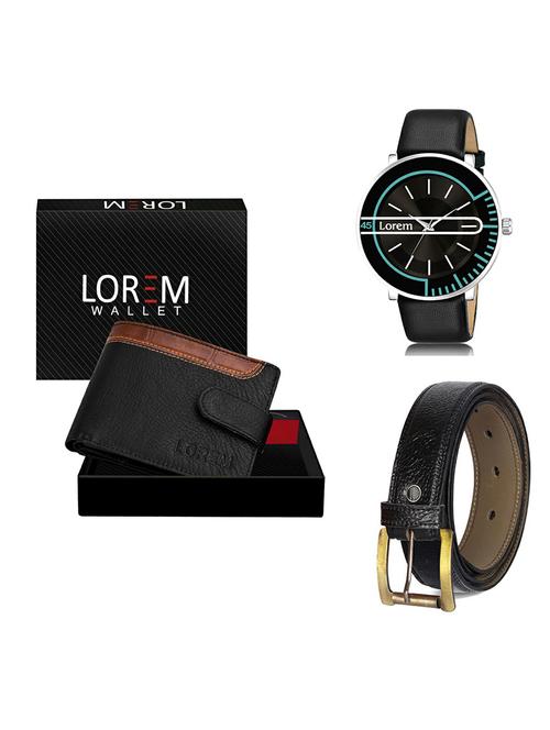 belt, wallet & watch gift combo - 19367862 - Very Small Image - 1