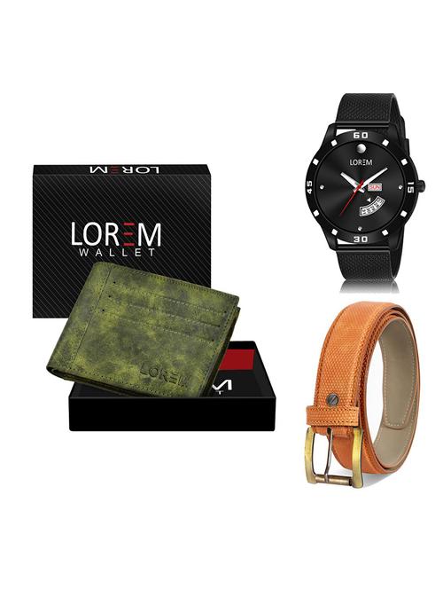 belt, wallet & watch gift combo - 19367912 - Very Small Image - 1