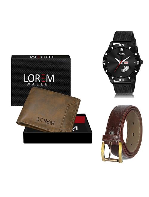 belt, wallet & watch gift combo - 19367935 - Very Small Image - 1