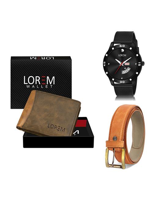 belt, wallet & watch gift combo - 19367939 - Very Small Image - 1