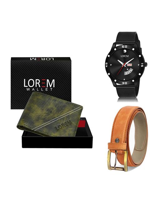 belt, wallet & watch gift combo - 19367963 - Very Small Image - 1