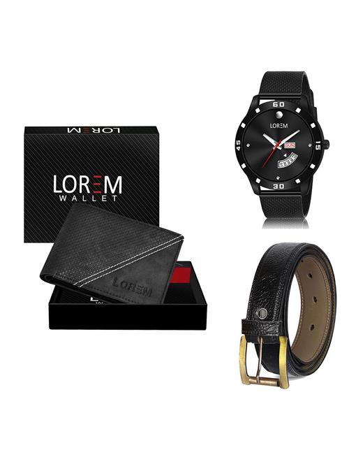 belt, wallet & watch gift combo - 19367967 - Very Small Image - 1