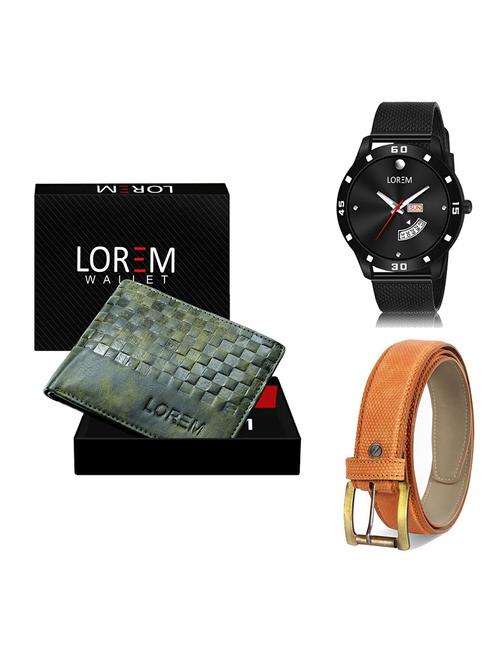 belt, wallet & watch gift combo - 19367975 - Very Small Image - 1