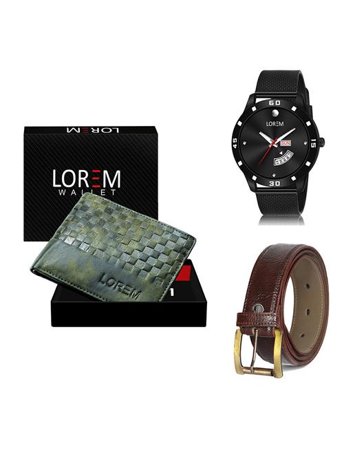 belt, wallet & watch gift combo - 19367977 - Very Small Image - 1