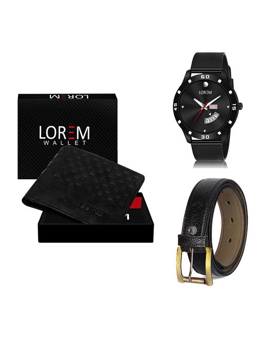 belt, wallet & watch gift combo - 19367979 - Very Small Image - 1