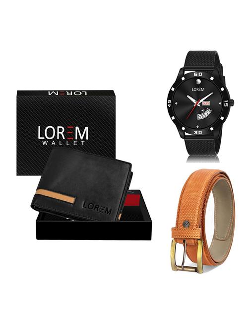 belt, wallet & watch gift combo - 19367987 - Very Small Image - 1