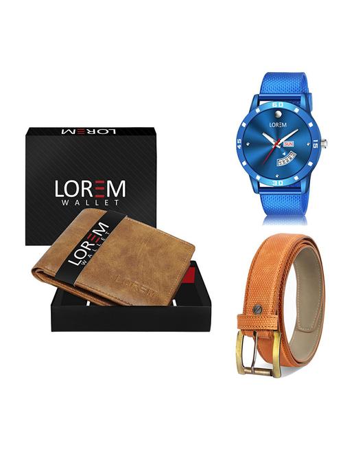belt, wallet & watch gift combo - 19368035 - Very Small Image - 1