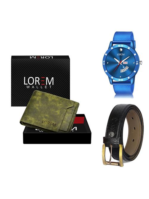 belt, wallet & watch gift combo - 19368045 - Very Small Image - 1