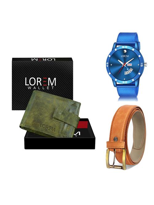 belt, wallet & watch gift combo - 19368062 - Very Small Image - 1
