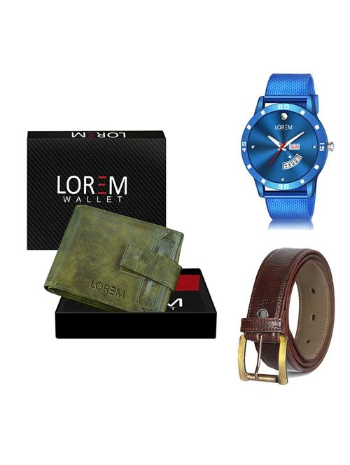 belt, wallet & watch gift combo - 19368064 - Very Small Image - 1
