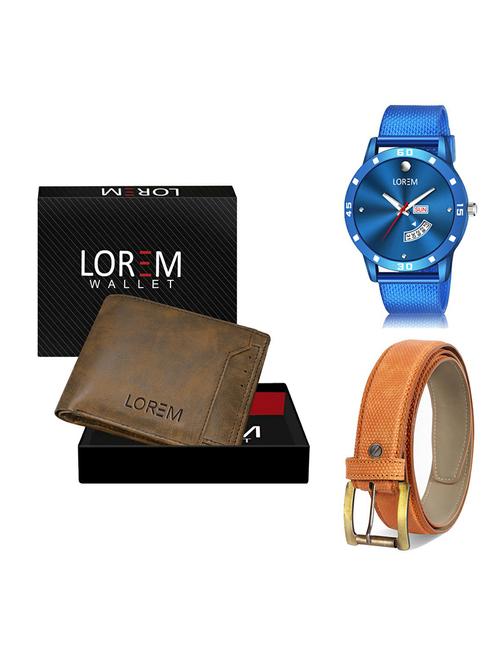 belt, wallet & watch gift combo - 19368068 - Very Small Image - 1