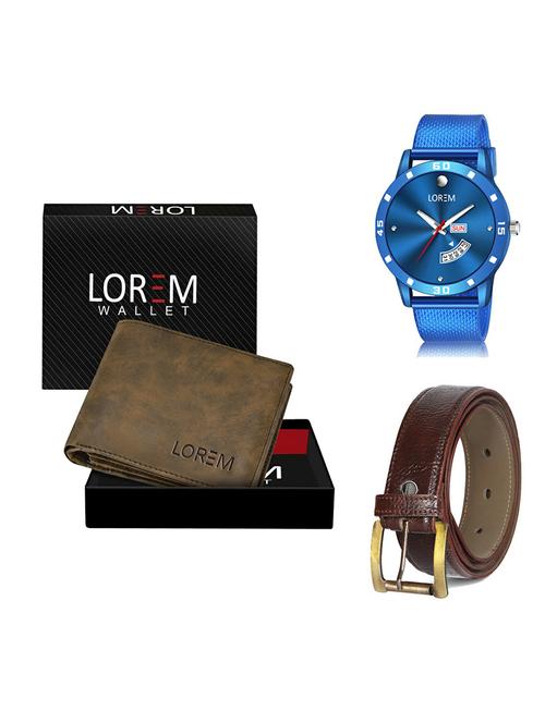 belt, wallet & watch gift combo - 19368073 - Very Small Image - 1