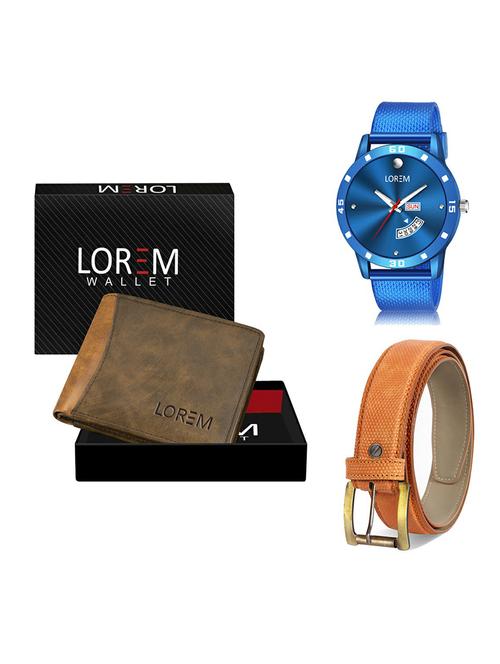 belt, wallet & watch gift combo - 19368074 - Very Small Image - 1