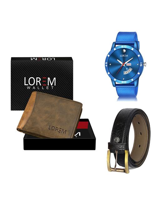 belt, wallet & watch gift combo - 19368075 - Very Small Image - 1