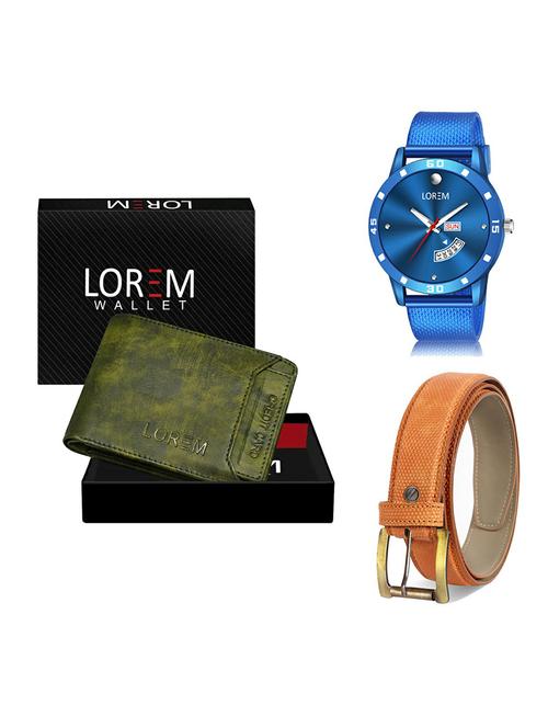 belt, wallet & watch gift combo - 19368077 - Very Small Image - 1
