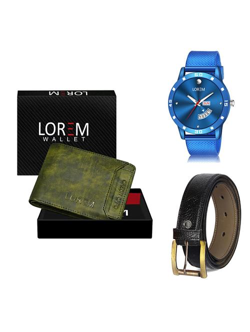 belt, wallet & watch gift combo - 19368078 - Very Small Image - 1