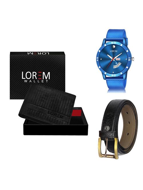 belt, wallet & watch gift combo - 19368090 - Very Small Image - 1