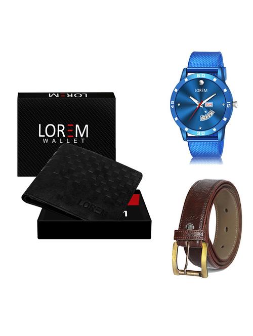 belt, wallet & watch gift combo - 19368115 - Very Small Image - 1