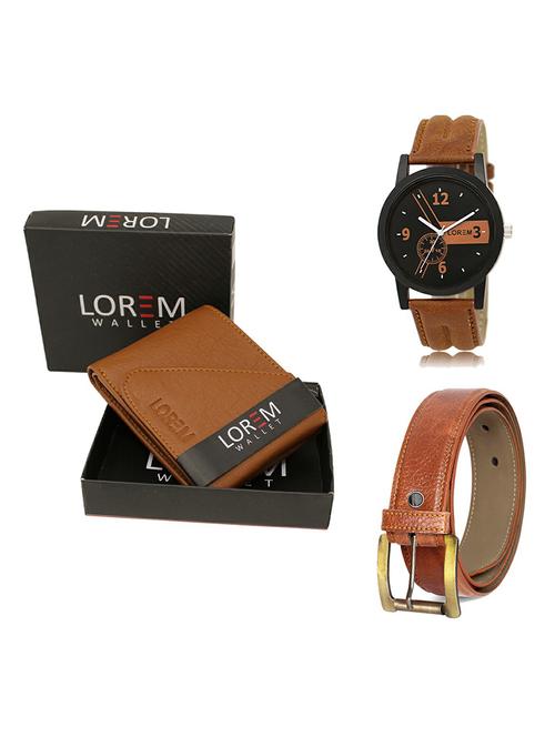 belt, wallet & watch gift combo - 19368137 - Very Small Image - 1