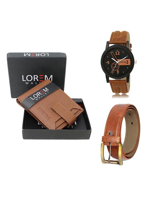 belt, wallet & watch gift combo - 19368145 - Very Small Image - 1