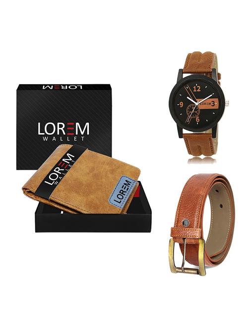 belt, wallet & watch gift combo - 19368146 - Very Small Image - 1