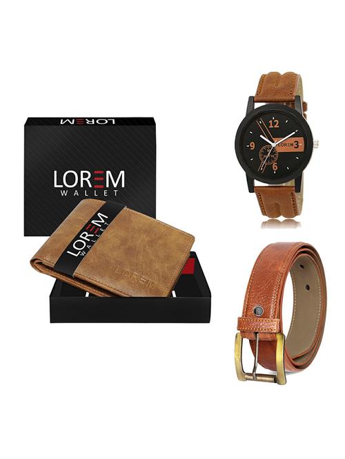 belt, wallet & watch gift combo - 19368148 - Very Small Image - 1