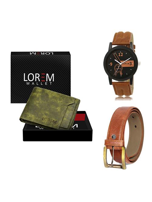 belt, wallet & watch gift combo - 19368151 - Very Small Image - 1