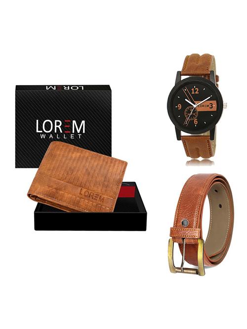 belt, wallet & watch gift combo - 19368164 - Very Small Image - 1