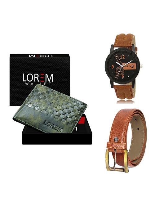 belt, wallet & watch gift combo - 19368173 - Very Small Image - 1