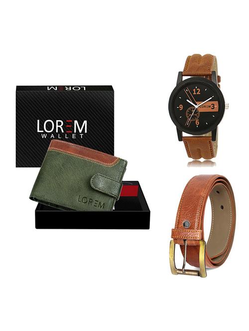 belt, wallet & watch gift combo - 19368181 - Very Small Image - 1
