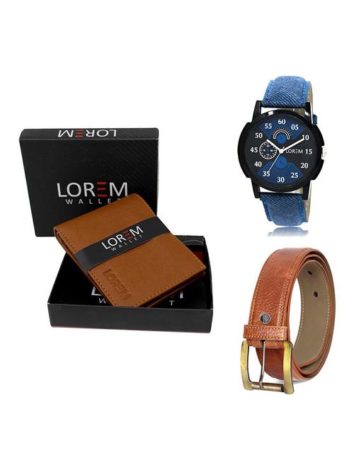 belt, wallet & watch gift combo - 19368183 - Very Small Image - 1