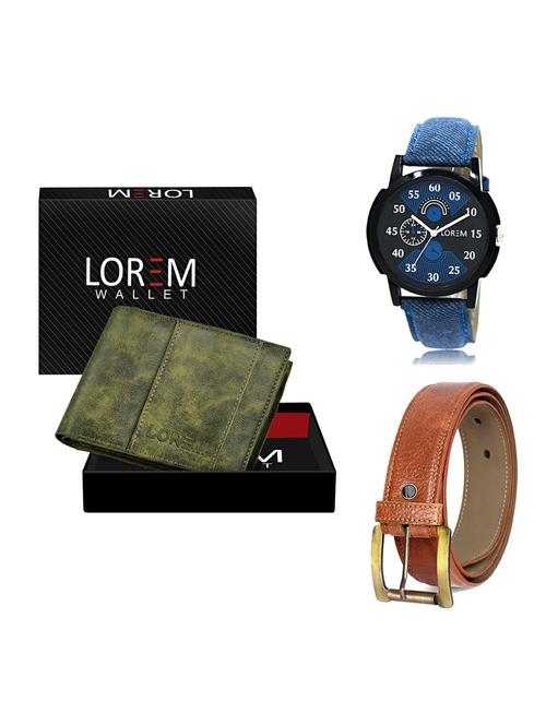 belt, wallet & watch gift combo - 19368198 - Very Small Image - 1