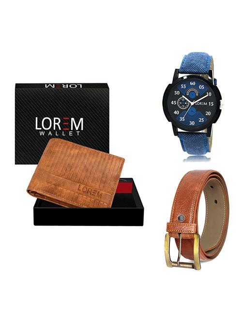 belt, wallet & watch gift combo - 19368209 - Very Small Image - 1