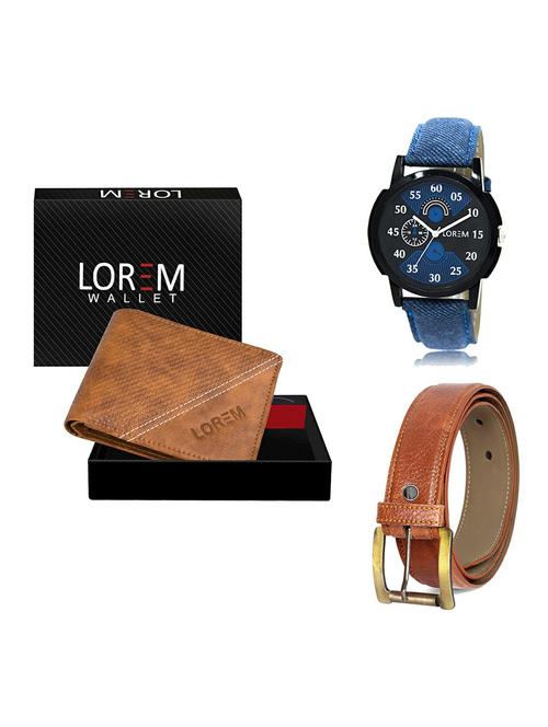 belt, wallet & watch gift combo - 19368213 - Very Small Image - 1