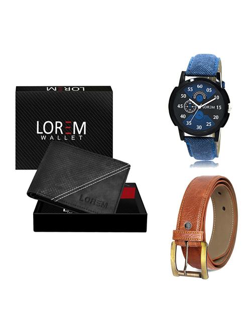 belt, wallet & watch gift combo - 19368215 - Very Small Image - 1
