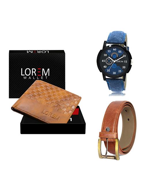 belt, wallet & watch gift combo - 19368217 - Very Small Image - 1