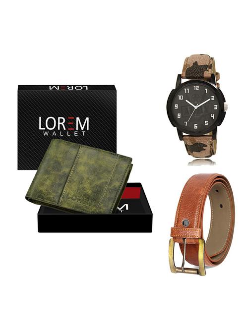 belt, wallet & watch gift combo - 19368243 - Very Small Image - 1