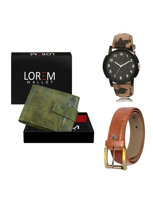 belt, wallet & watch gift combo - 19368247 - Very Small Image - 1