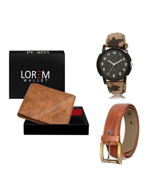 belt, wallet & watch gift combo - 19368258 - Very Small Image - 1