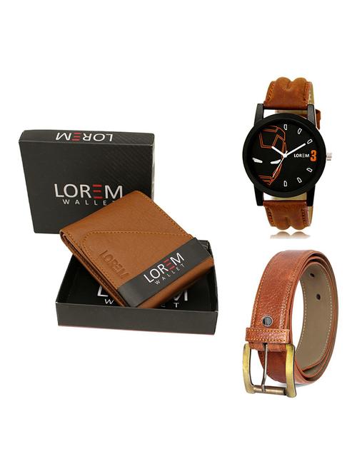 belt, wallet & watch gift combo - 19368272 - Very Small Image - 1
