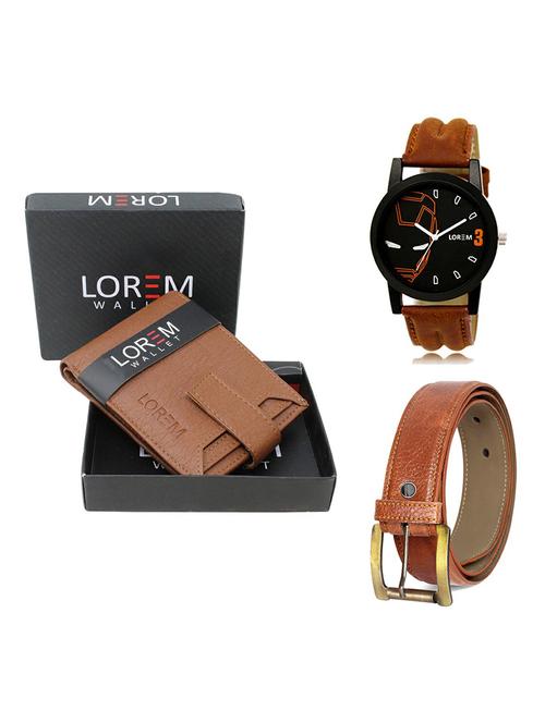 belt, wallet & watch gift combo - 19368280 - Very Small Image - 1