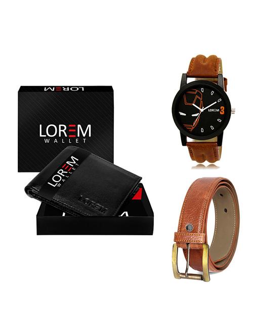 belt, wallet & watch gift combo - 19368285 - Very Small Image - 1