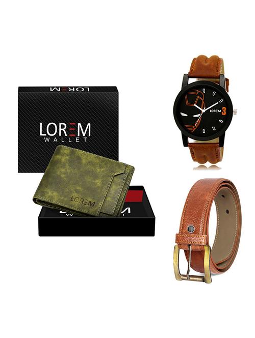 belt, wallet & watch gift combo - 19368286 - Very Small Image - 1