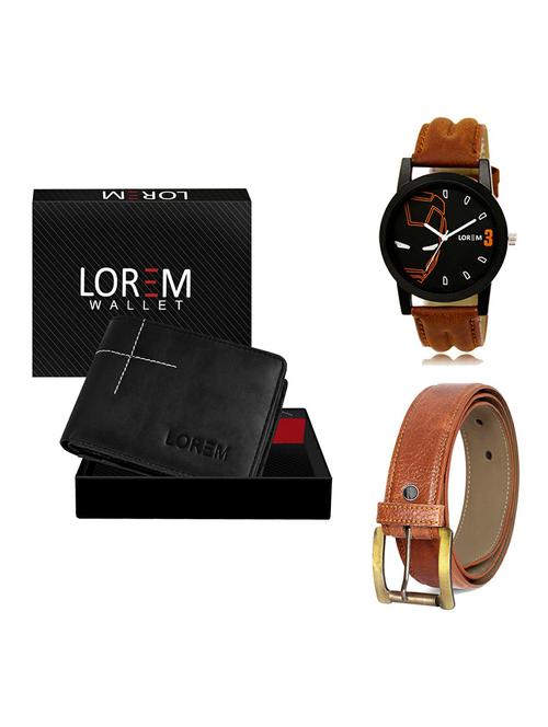belt, wallet & watch gift combo - 19368310 - Very Small Image - 1