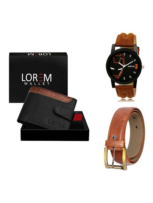 belt, wallet & watch gift combo - 19368315 - Very Small Image - 1