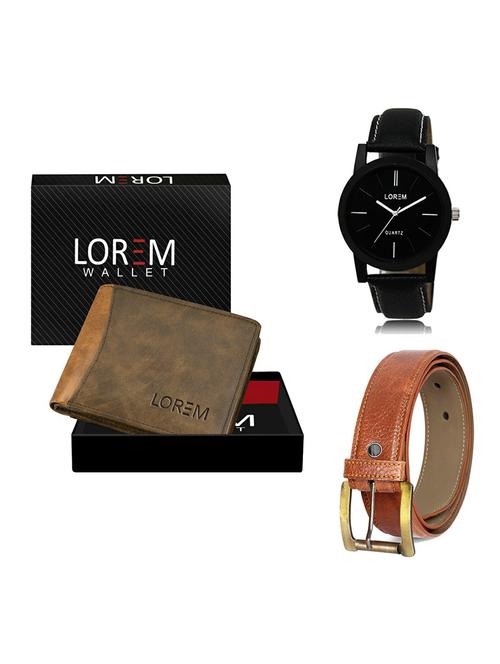 belt, wallet & watch gift combo - 19368341 - Very Small Image - 1