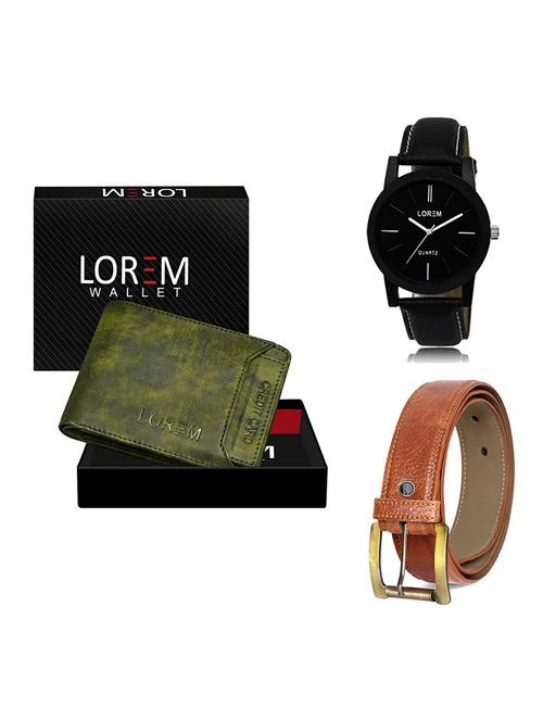 belt, wallet & watch gift combo - 19368342 - Very Small Image - 1